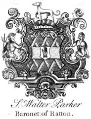 Jacobean style of bookplate